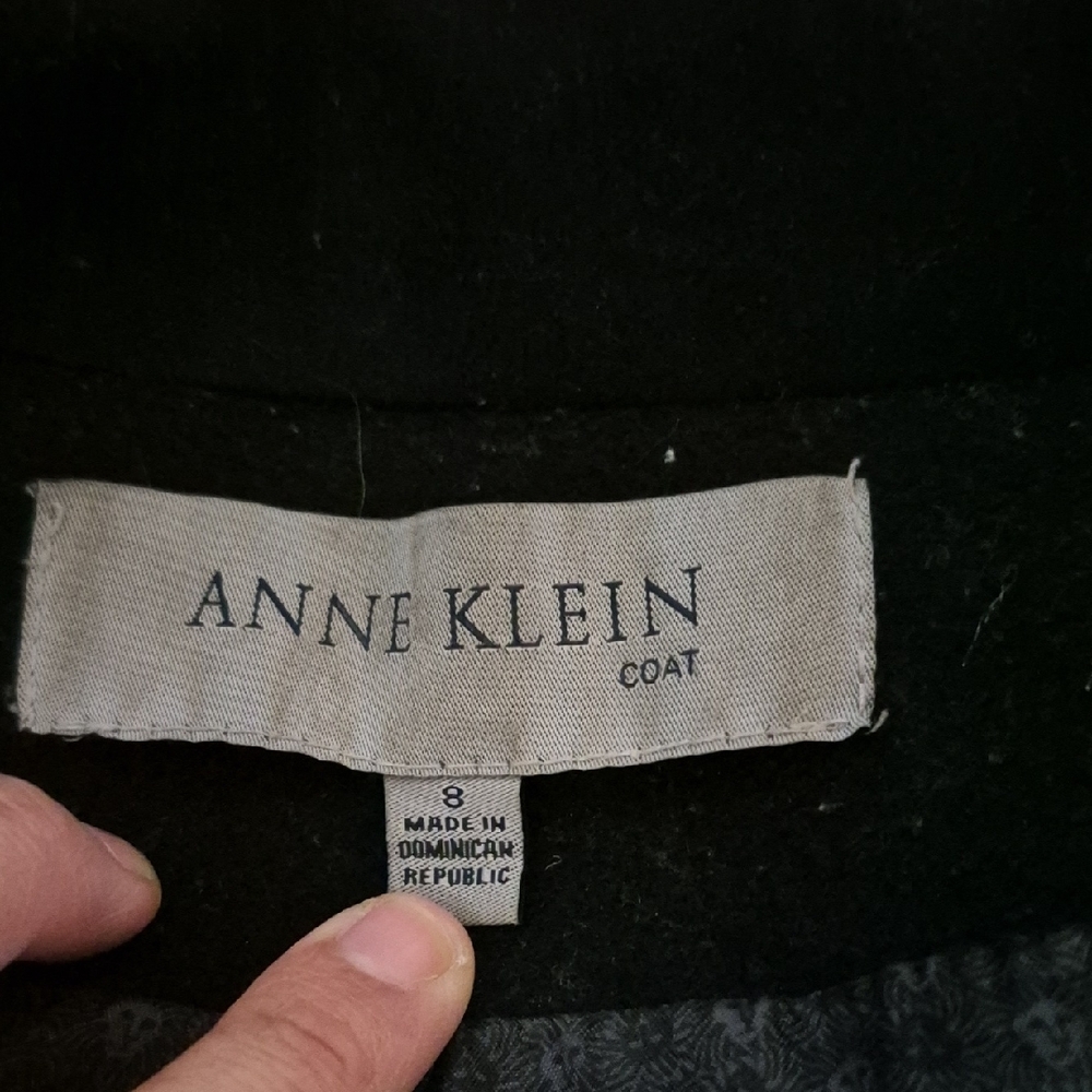 Anne Klein Women's Black Pea Coat - Picture 2 of 5